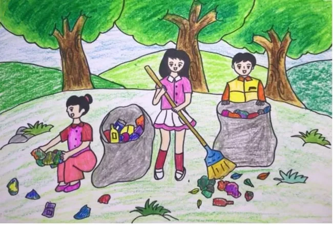 Vẽ Tranh Bảo Vệ Môi Trường Bằng Giấy A3: Mẫu Tranh Đẹp Cho Cuộc Thi
