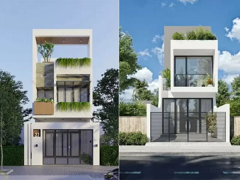 Nhà đẹp 2 tầng hiện đại không gian xanh
