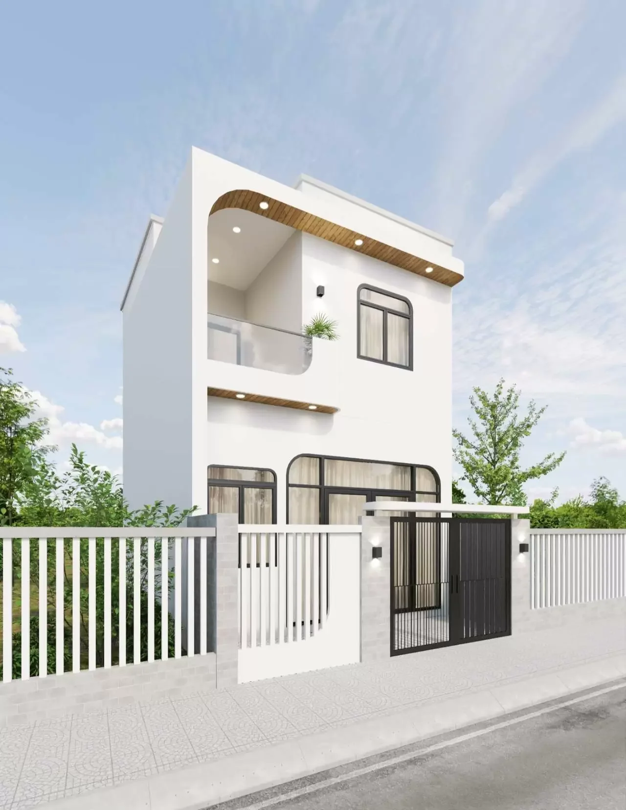 Mẫu nhà 2 tầng đẹp giá 1 tỷ