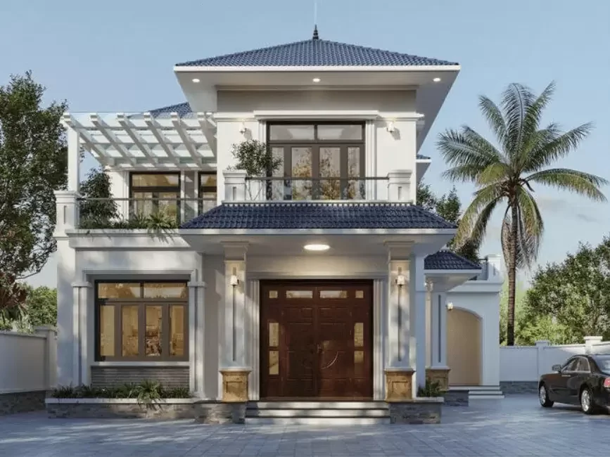 Thiết kế nhà đẹp 2 tầng đẹp giá 1 tỷ