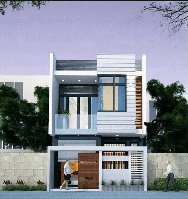 Thiết kế nhà đẹp 2 tầng đẹp giá 500 triệu