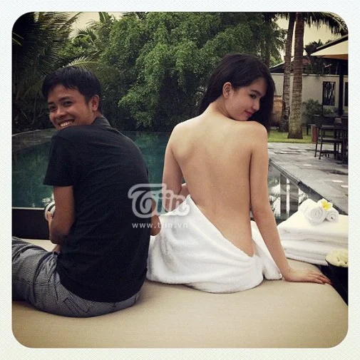 Hậu trường chụp ảnh bán nude của Ngọc Trinh