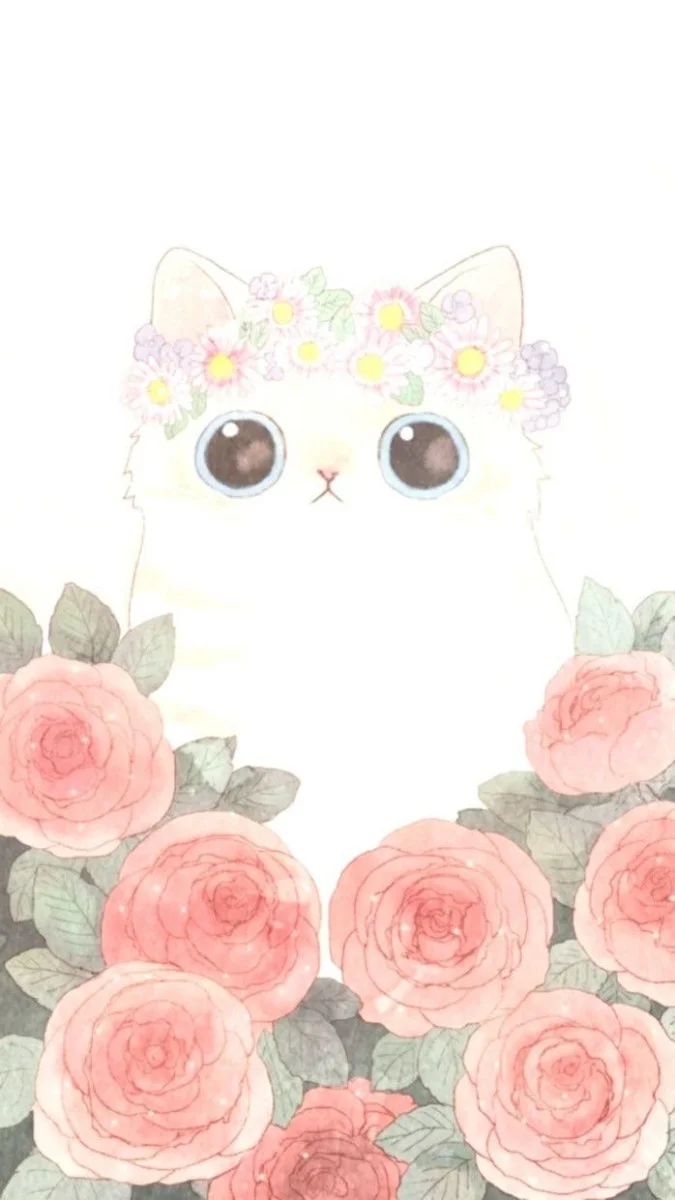Hình nền màu trắng cute