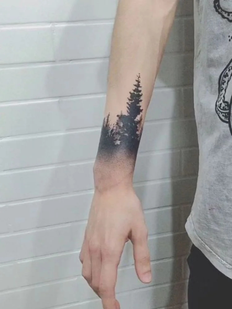 Hình xăm cây cối ở tay