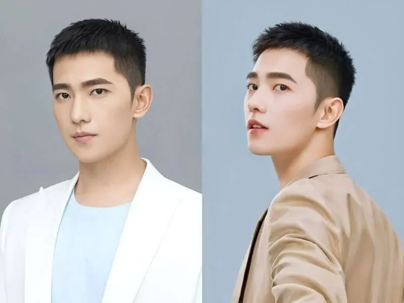 Top 15 kiểu tóc nam ngắn mặt tròn hot nhất 2024 che khuyết điểm, tôn vẻ nam tính và phong cách (2)