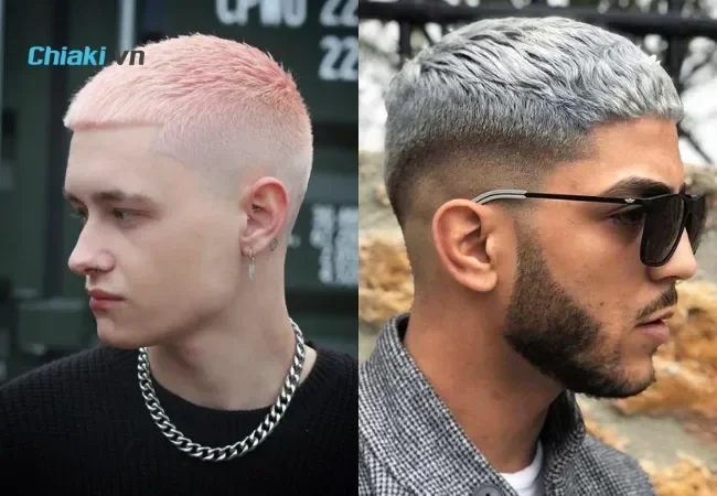 Kiểu tóc nam Buzz Cut màu khói