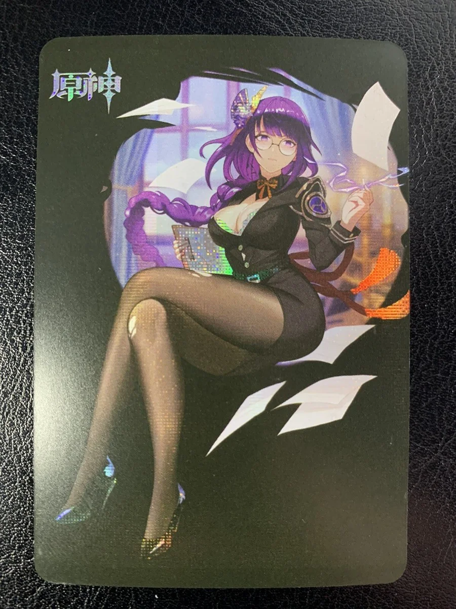 Raiden Shogun Genshin Impact Doujin Waifu hentai sexy card v4 | eBay