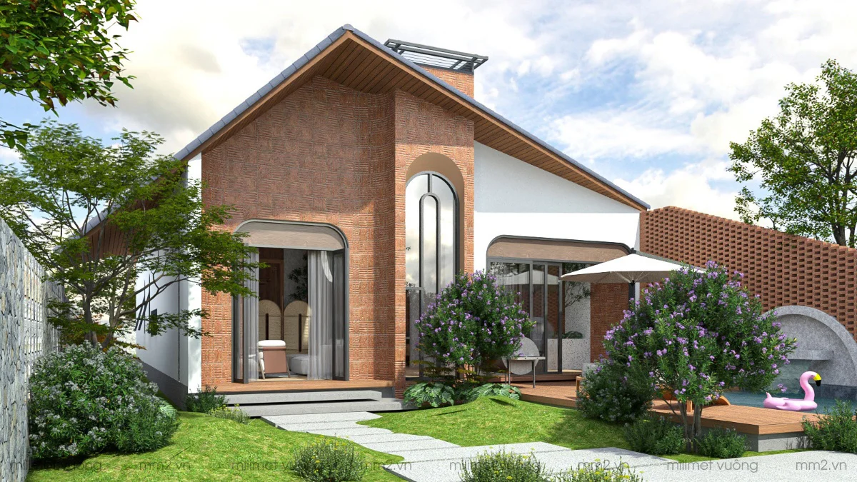 BTS 20+ Mẫu nhà vườn cấp 4 đẹp, hiện đại đón đầu xu hướng 2025
