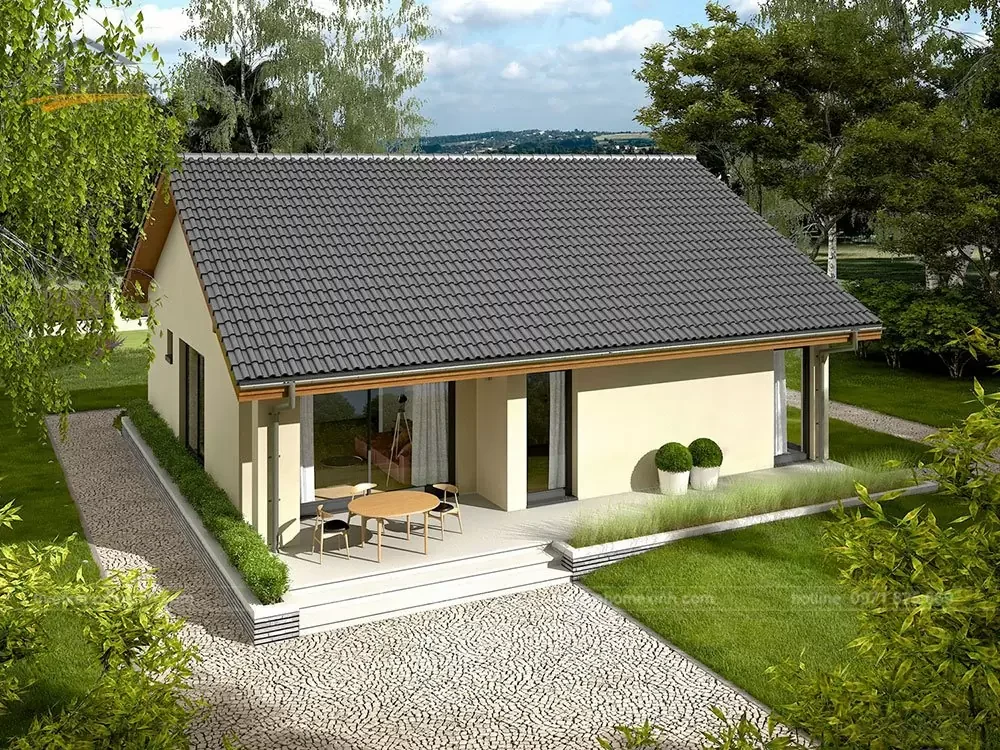 85+ mẫu nhà vườn cấp 4 nông thôn đơn giản, đẹp hiện đại 2025