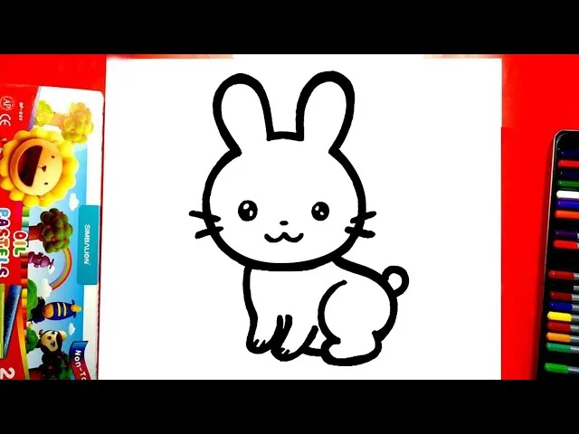 Cách vẽ con thỏ đơn giản | Vẽ chú thỏ con cute - YouTube