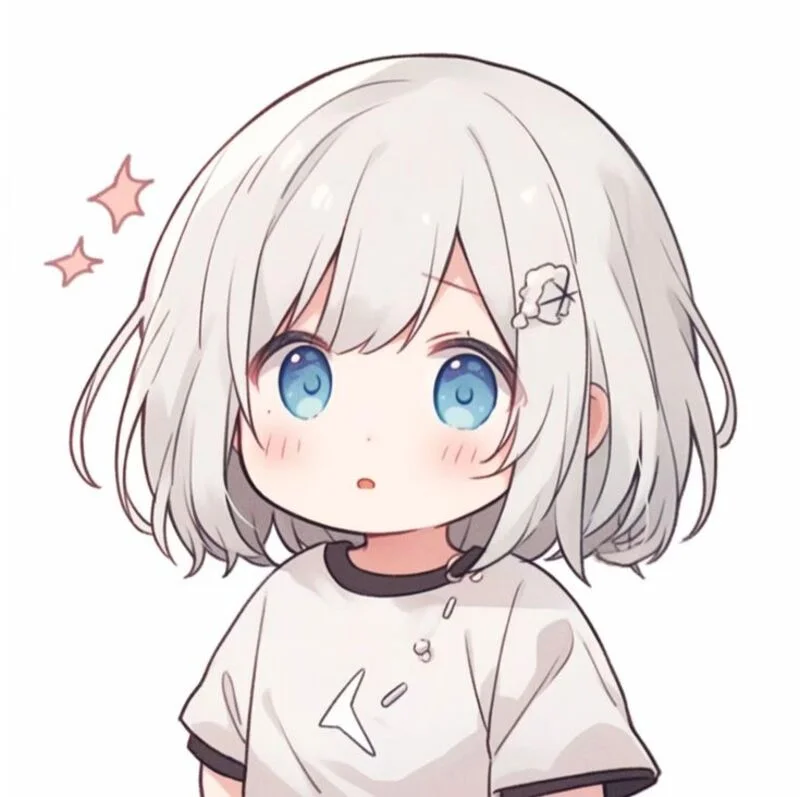 Hình ảnh chibi nữ cute đơn giản (3)