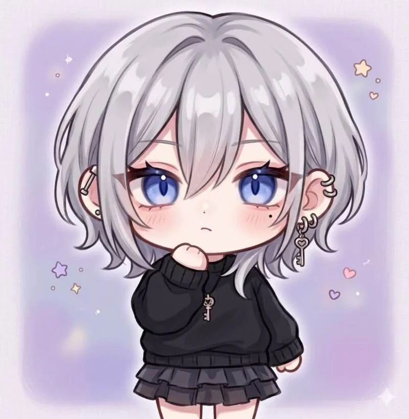 Hình ảnh chibi nữ cute đơn giản (4)