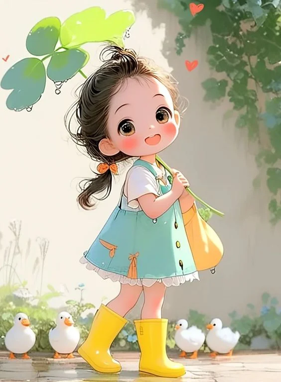 hình nền cute chibi nữ