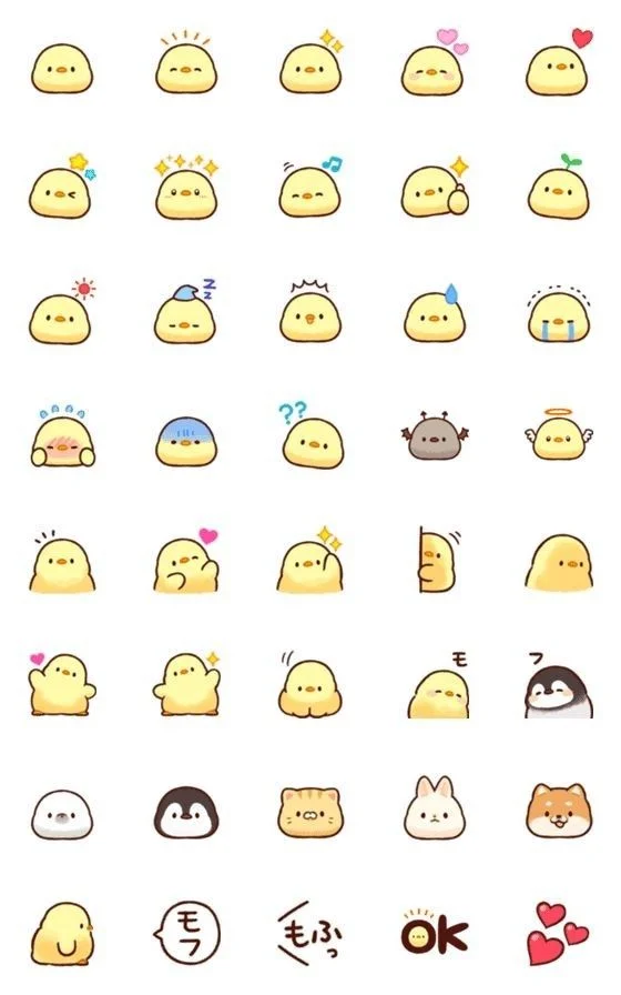 Bộ sưu tập hình vẽ mini cute nhiều biểu cảm dễ thương