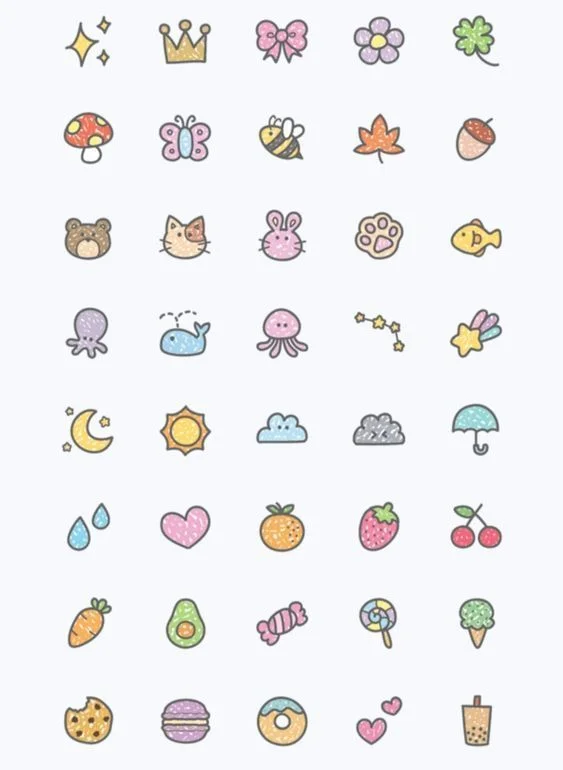Tổng hợp hình vẽ mini cute đa dạng chủ đề