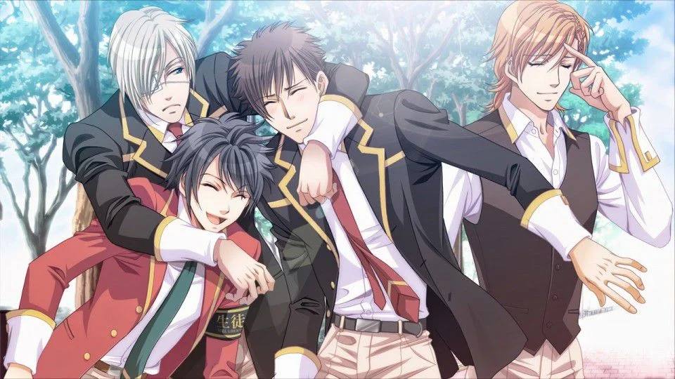 Nhóm ba chàng trai phong cách anime đam mỹ thân thiết