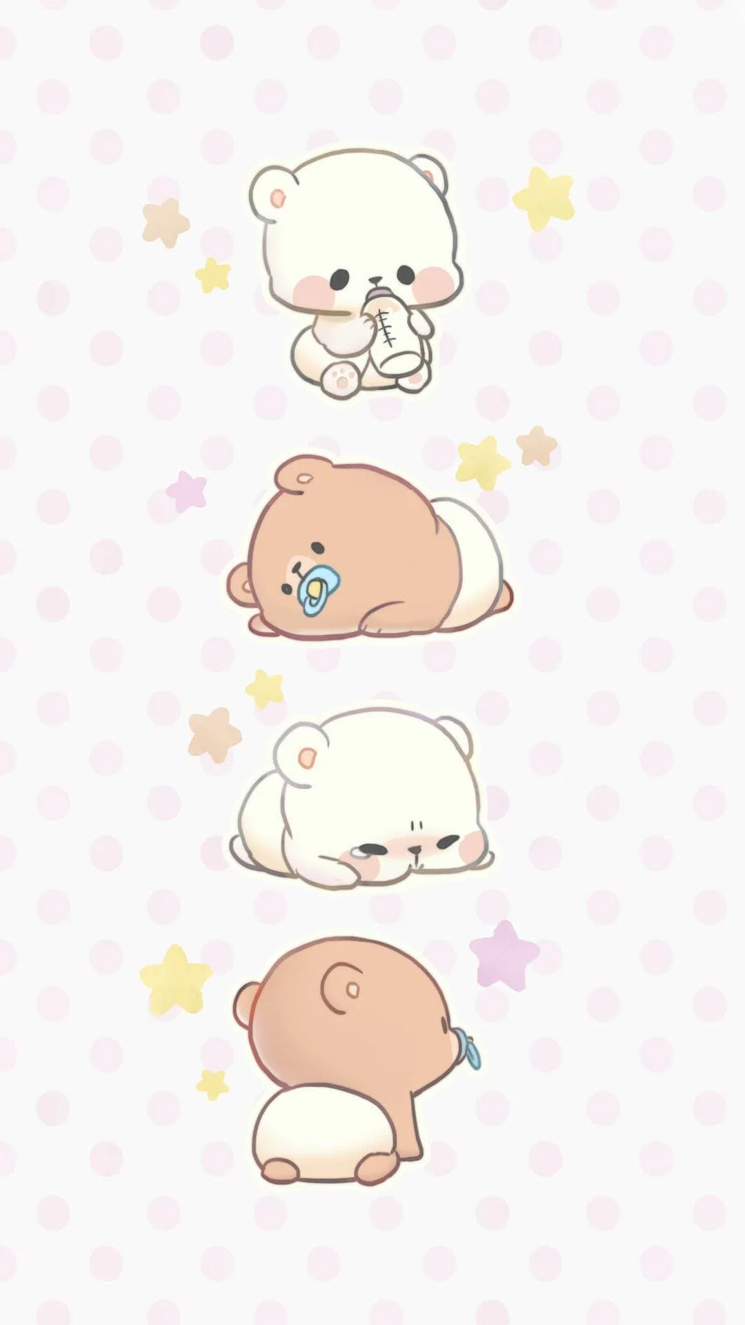 Hình nền điện thoại cute gấu nhỏ đáng yêu