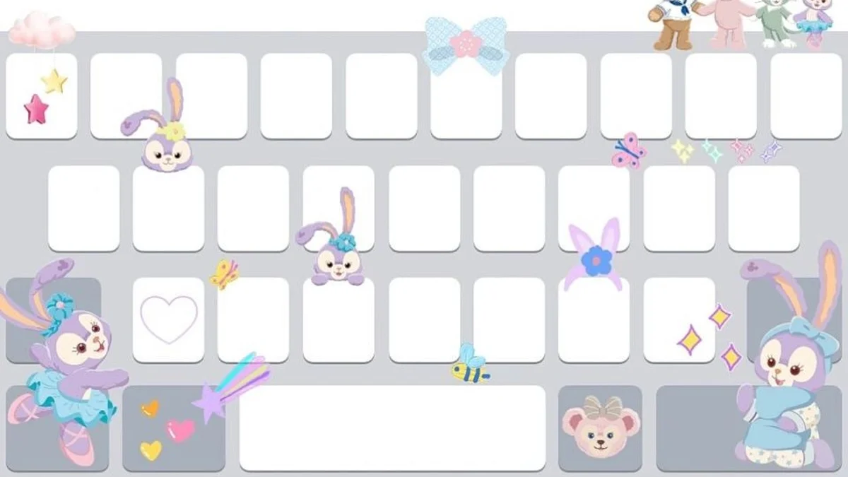 Hình nền bàn phím cute chủ đề thỏ bunny