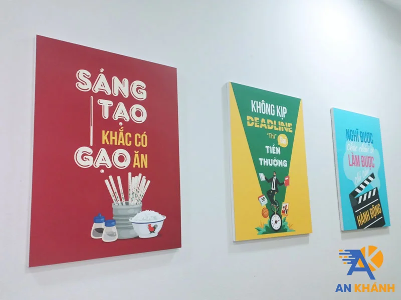 Bộ tranh áp phích treo tường có thiết kế hiện đại và câu nói truyền cảm hứng