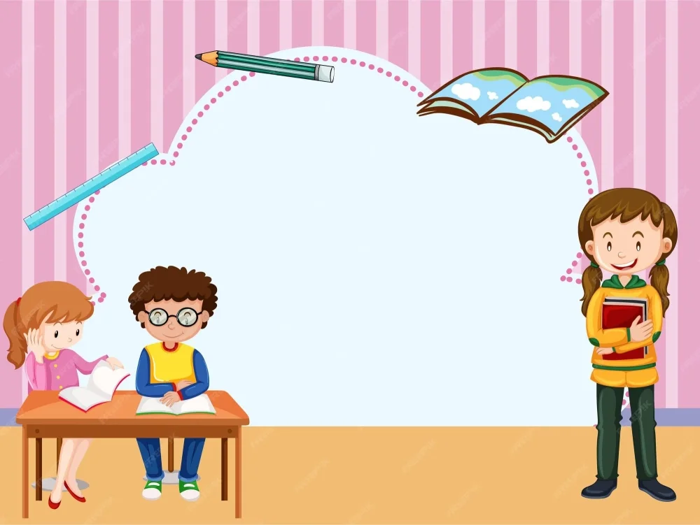 ảnh học tập với các bé học sinh hoạt hình đáng yêu